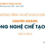 Chương trình đào tạo Công nghệ chế tạo máy